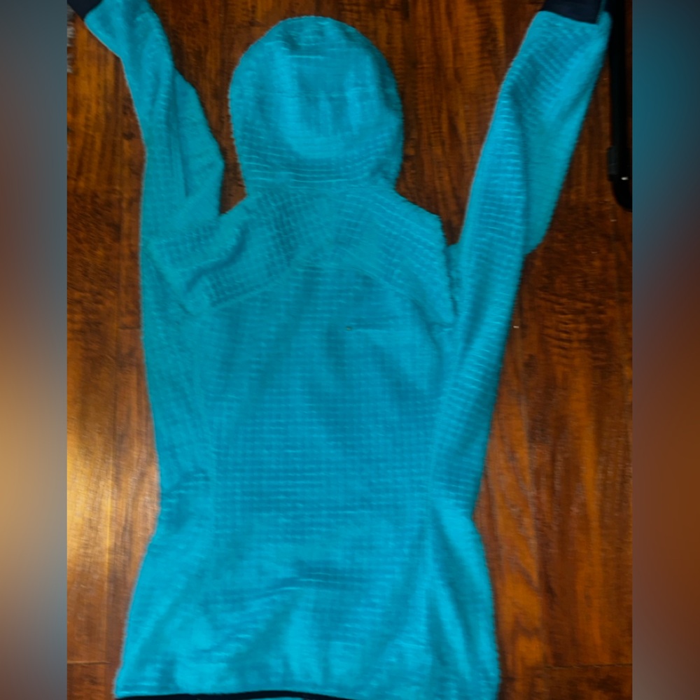 Patagonia Excellent Teal Blue color- block fleece REVERSIBLE full zip jacket - Picture 16 of 17